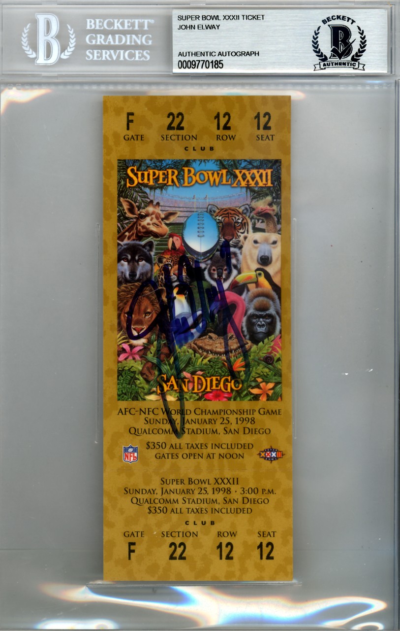 Autographed Tickets and Scorecards