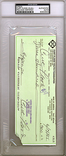 Autographed Checks