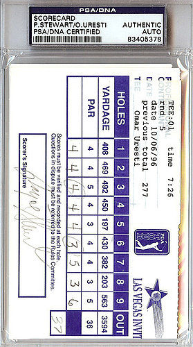 Autographed Tickets and Scorecards