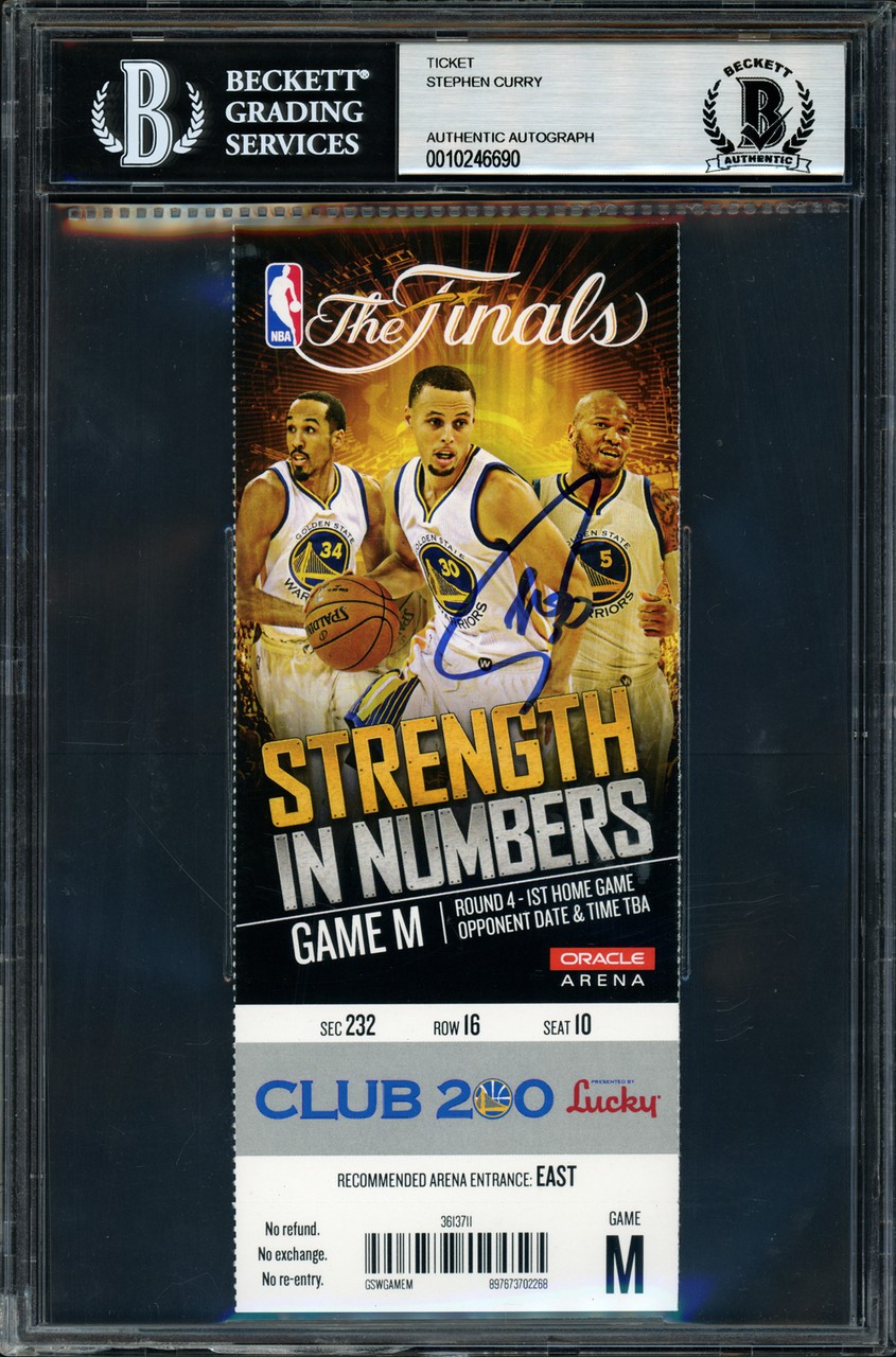 Autographed Tickets and Scorecards