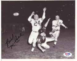 Bill Mccoll Autographed 7X9 Photo Chicago Bears PSA/DNA 