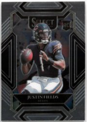 Justin Fields 2021 Panini Select Football Club Level Rookie Card (RC) #250 (Chicago Bears/Ohio State) 