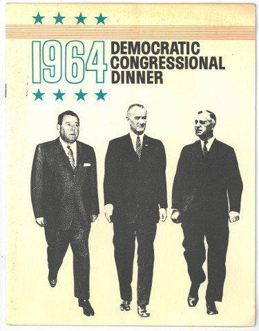 1964 Democratic Congressional Dinner Full Program March 19, 1964- Lyndon B. Johnson (Used) 
