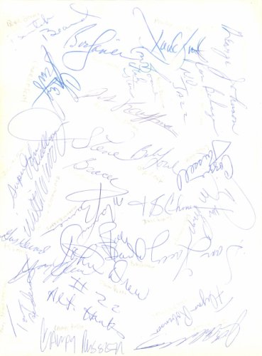 1970'S NBA/Aba Greats Autographed Signed 8.5X11 Photo With 24 Total Signatures Including John Williamson Beckett Beckett 