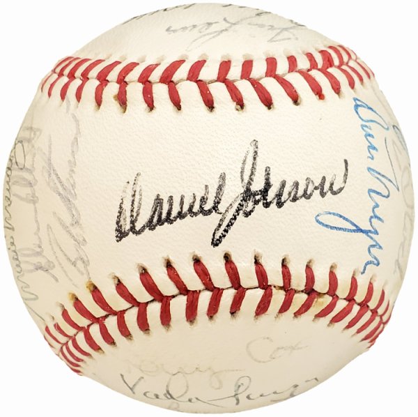 1979 Seattle Mariners Autographed Official Al Baseball With 32 Total Signatures #192492