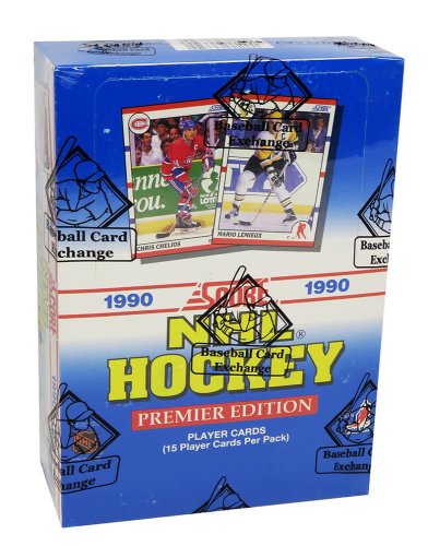 1990 Score Hockey Unopened Wax Box BBCE Wrapped From A Sealed Case (FASC) - 36 Packs (Brodeur/Jagr/Lindros RC??) 