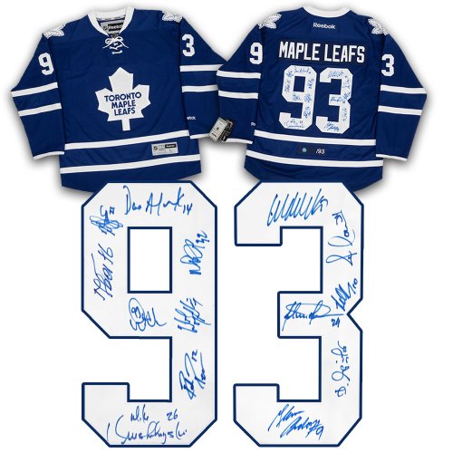 Signed leafs jersey store
