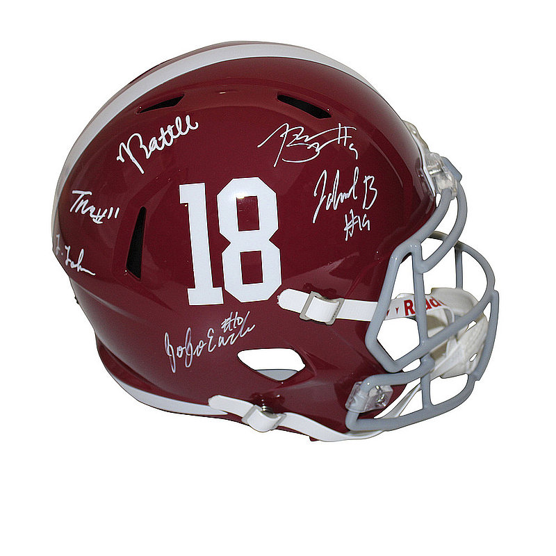 2021 Alabama Multi Autographed Signed Riddell Speed F/S Rep Helmet w/Bryce Young & More -PSA 