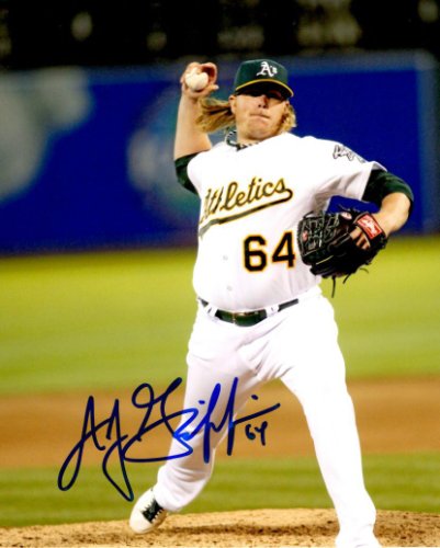 A.J. Griffin Autographed Signed A.J. Griffin 8X10 Oakland A's Photo - Autographs 