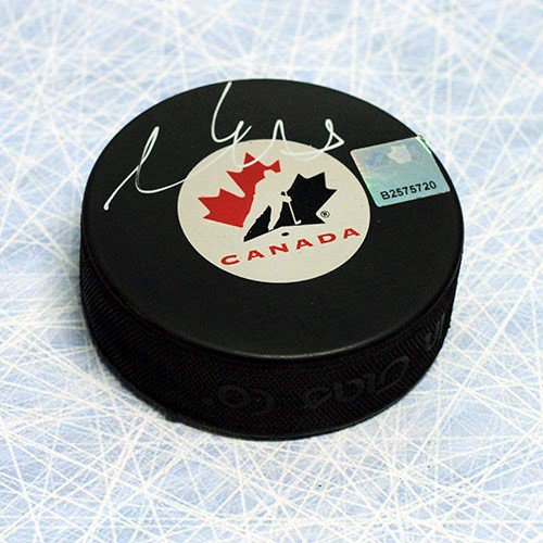 Aaron Ekblad Team Canada Autographed Signed Hockey Puck