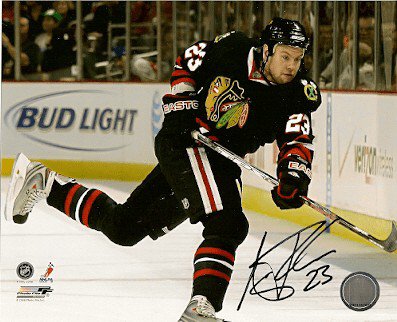 Aaron Johnson Autographed Signed Photo - Blackhawks - Autographs