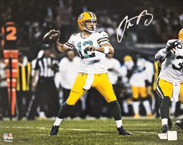 Aaron Rodgers Autographed Football Memorabilia NFL Merchandise