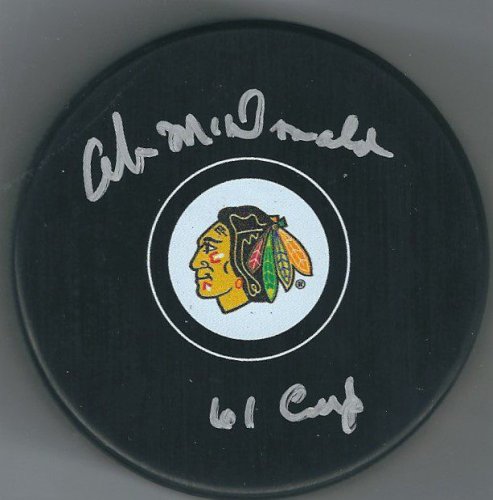 Ab Mcdonald Autographed Signed Chicago Blackhawks Hockey Puck - Autographs