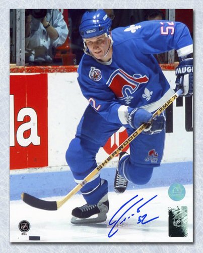 Adam Foote Autographed Signed Quebec Nordiques 8x10 Photo