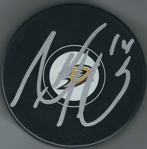 Adam Henrique Autographed Signed Anaheim Ducks Hockey Puck - Autographs