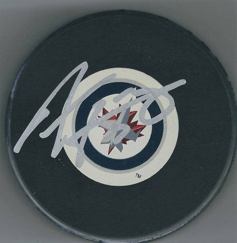 Adam Lowry Autographed Signed Winnipeg Jets Hockey Puck - Autographs