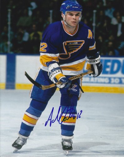Adam Oates Autographed Signed 8X10 St. Louis Blues Photo - Autographs
