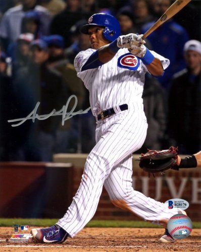 Addison Russell Autographed 8X10 Photo Chicago Cubs Beckett Beckett