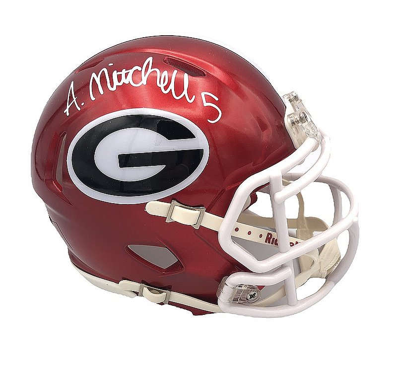 Autographed Georgia Bulldogs Mini Helmets | Signed Mini Helmets