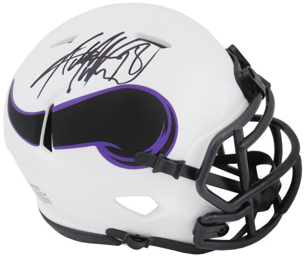 Adrian Peterson Autographed Signed Minnesota Vikings Lunar Eclipse Riddell Speed Mini Helmet 