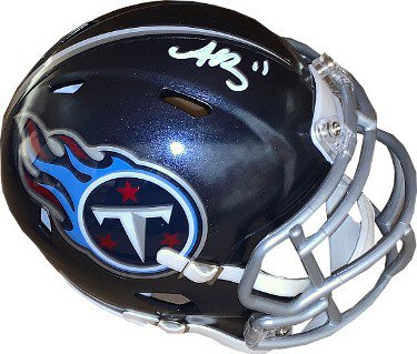 AJ (A.J.) Brown Autographed Signed Tennessee Titans Navy Speed Mini Helmet #11- JSA Witnessed 