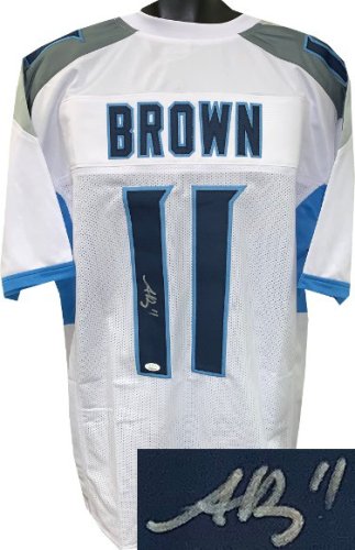 AJ (A.J.) Brown Autographed Signed White Custom Stitched Pro Style Football Jersey #11 XL- JSA Witnessed 