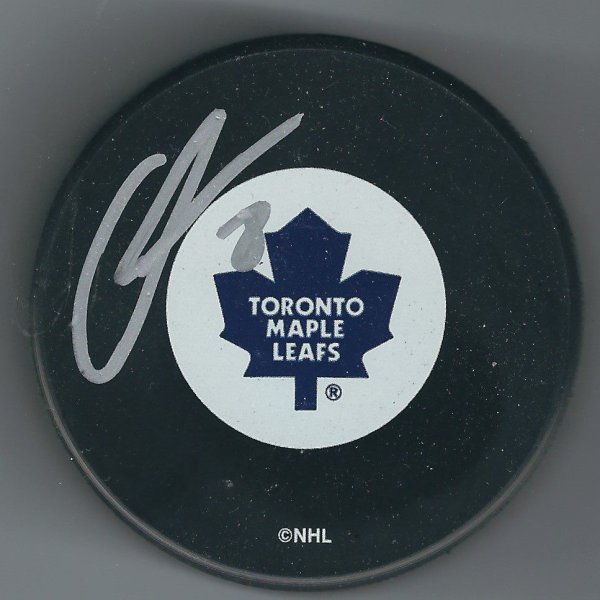 Aki Berg Autographed Signed Toronto Maple Leafs Hockey Puck - Autographs