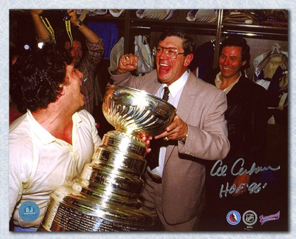 Al Arbour Autographed Signed New York Islanders Stanley Cup 8x10 Photo