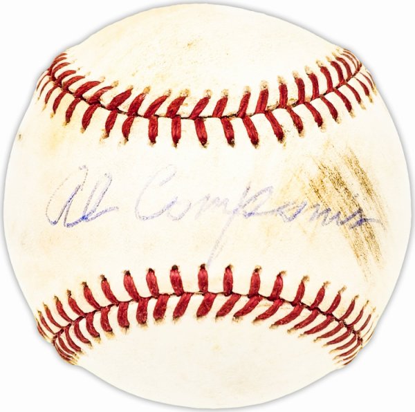 Al Campanis Autographed Signed Official Nl Baseball Brooklyn Dodgers Beckett Beckett Qr #Bm25334 