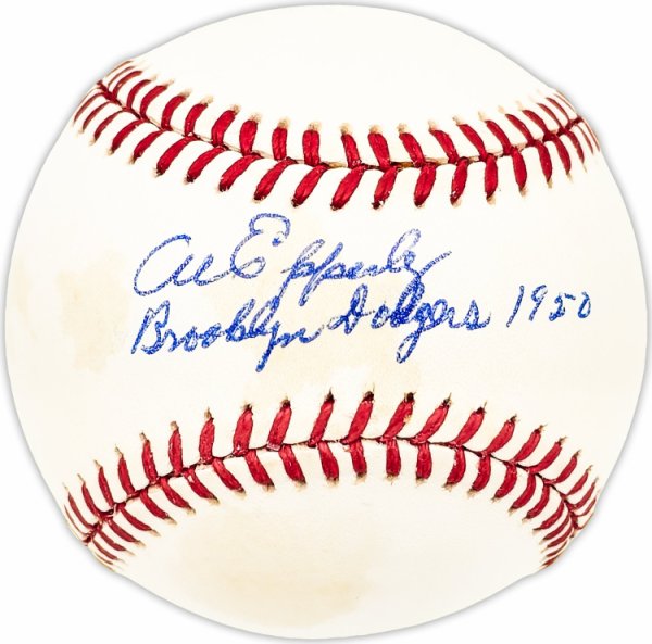 Al Epperly Autographed Signed Official Nl Baseball Brooklyn Dodgers "1950" Beckett Beckett Qr #Bm25818 