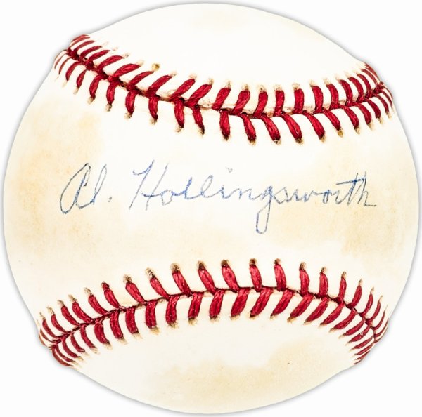 Al Hollingsworth Autographed Signed Official Nl Baseball Los Angeles Dodgers, Cincinnati Reds Beckett Beckett Qr #Bm25535 