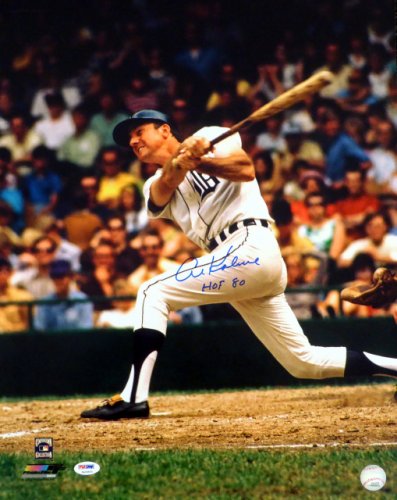 Al Kaline Autographed Signed 16X20 Photo Detroit Tigers "HOF 80" PSA/DNA 