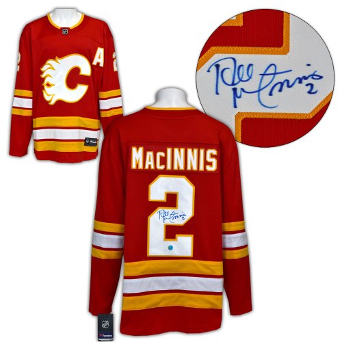 Al MacInnis Autographed Signed Calgary Flames Fanatics Breakaway Jersey