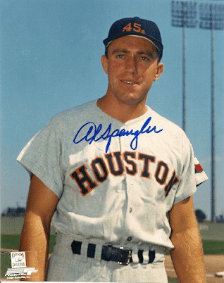 Al Spangler Autographed Signed 8X10 Houston Colt 45'S Photo - Autographs