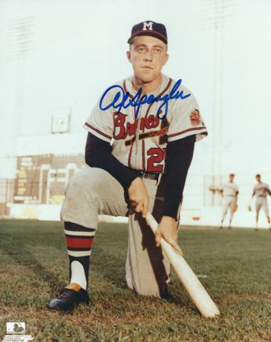 Al Spangler Autographed Signed 8X10 Milwaukee Braves Photo - Autographs
