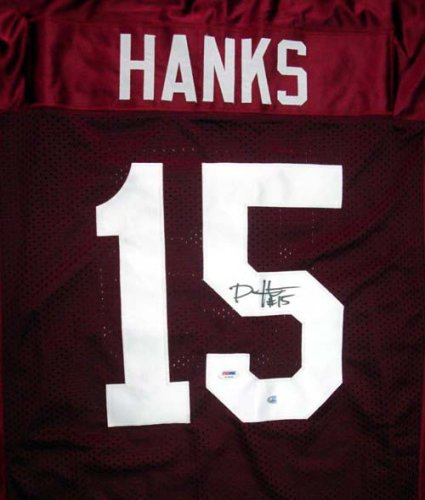 Alabama Crimson Tide Darius Hanks Autographed Red Jersey PSA/DNA