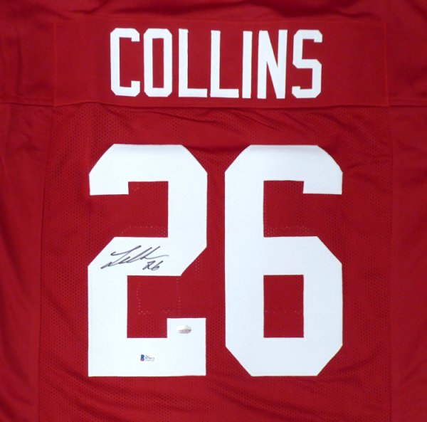 Alabama Crimson Tide Landon Collins Autographed Signed Red Jersey Beckett Beckett 