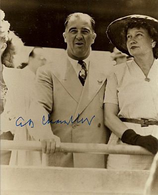 Albert Chandler Autographed Signed HOF"R Photo - Autographs 