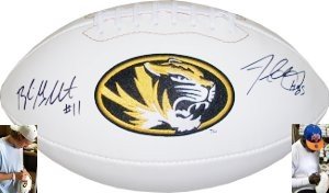 Aldon Smith Autographed Signed Missouri Tigers Logo Football w/Gabbert 