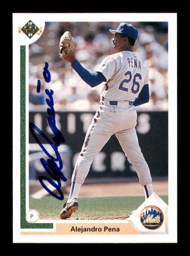 Alejandro Pena Autographed Signed 1991 UDA Card #388 Los Angeles Dodgers #184131 