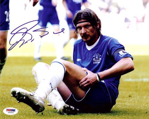 Alessandro Pistone Autographed Signed 8X10 Photo Everton PSA/DNA 