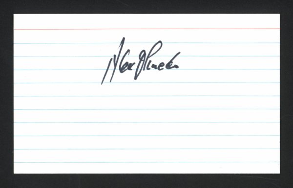 Alex Olmedo Autographed 3X5 Index Card Tennis #165034