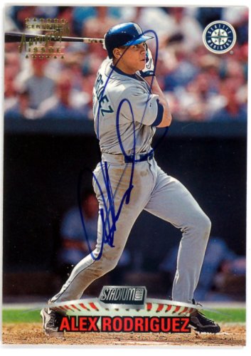 Alex Rodriguez Autographed 1999 Stadium Club Card #Sca1 Seattle Mariners #116473
