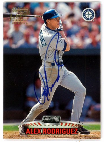 Alex Rodriguez Autographed 1999 Stadium Club Card #Sca1 Seattle Mariners #116474