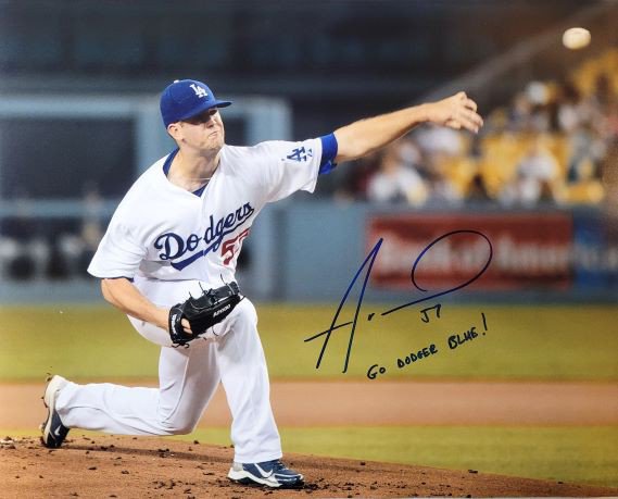Alex Wood Autographed Signed Los Angeles Dodgers 16X20 Photo - Autographs