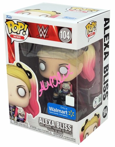 Alexa Bliss Autographed Signed Funko Pop #104 Vinyl Figurine Beckett Beckett Witness #208704 