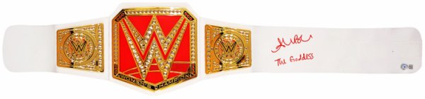 Alexa Bliss Autographed Signed Red & Gold Wwe Belt "The Goddess" Beckett Beckett Witness #208691 
