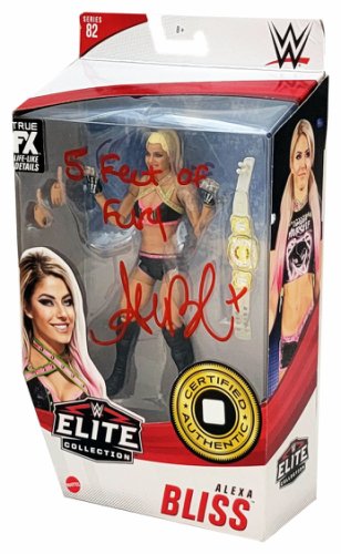 Alexa Bliss Autographed Signed Wwe Elite Collection #82 Action Figure "5 Feet Of Fury" Beckett Beckett Witness #208696 