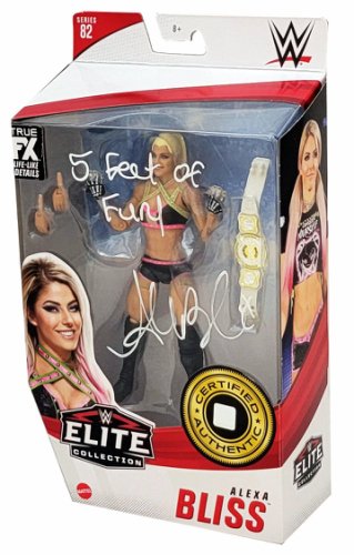 Alexa Bliss Autographed Signed Wwe Elite Collection #82 Action Figure "5 Feet Of Fury" Beckett Beckett Witness #208700 