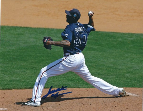 Alexi Ogando Autographed Signed 8X10 Atlanta Braves Photo - Autographs 